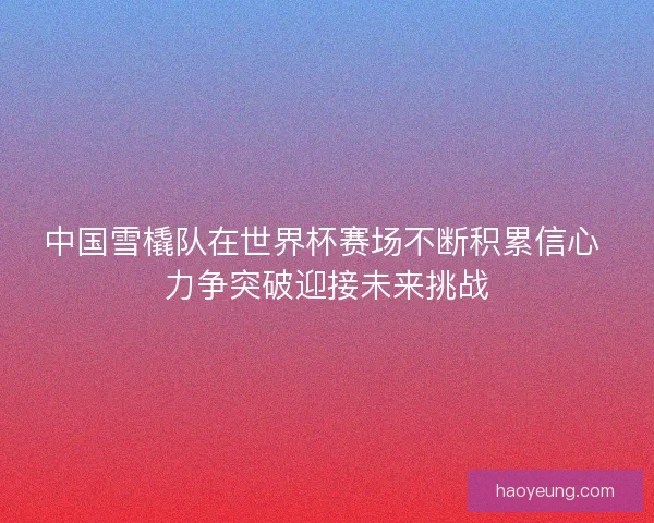 中国雪橇队在世界杯赛场不断积累信心 力争突破迎接未来挑战